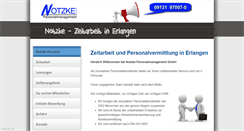 Desktop Screenshot of notzke-personal.de