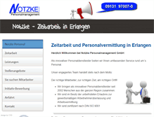 Tablet Screenshot of notzke-personal.de